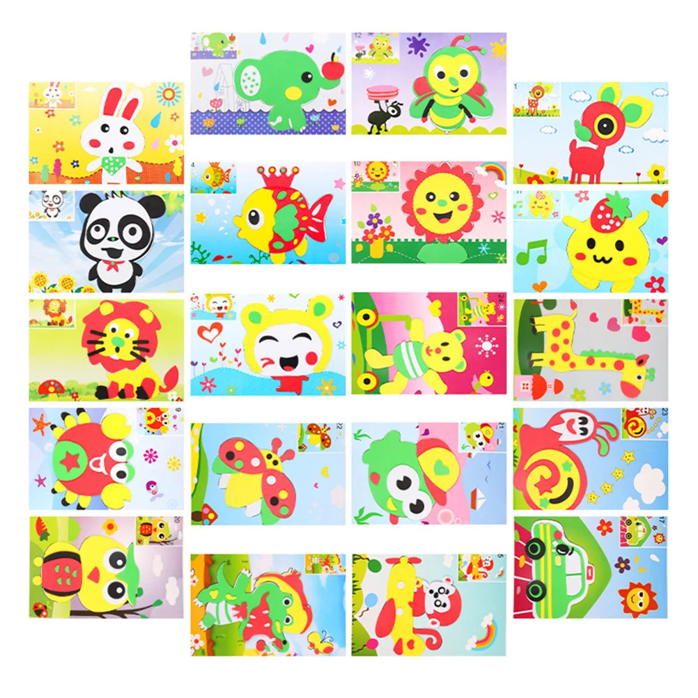 

Mosaic Sticker Kits 3d Puzzle Drawing Stickers Early Learning Games Toy Kids Diy Crafts Kits Montessori Craft Kit