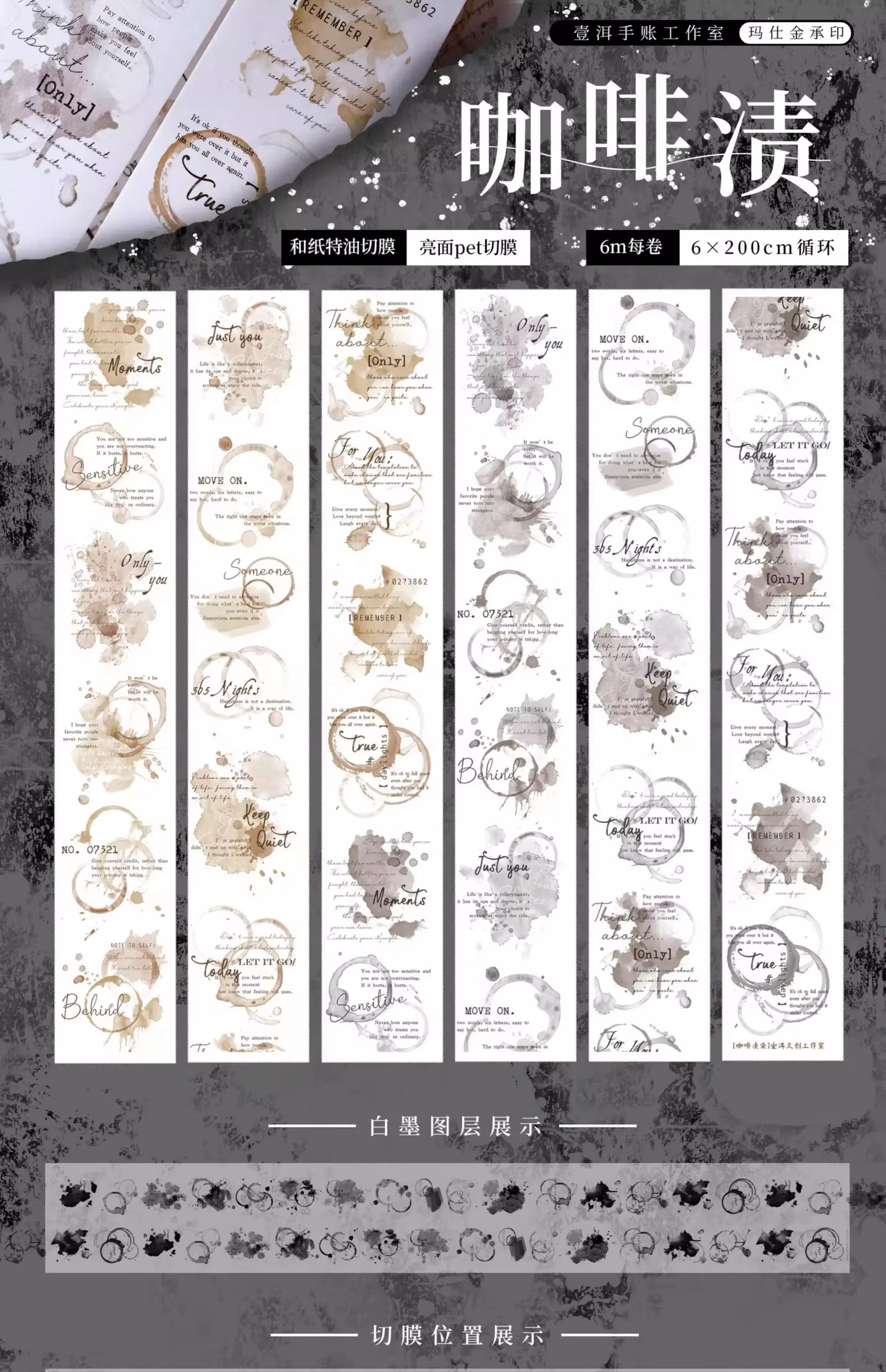 

Винтажные цветочные маскирующие washi ленты