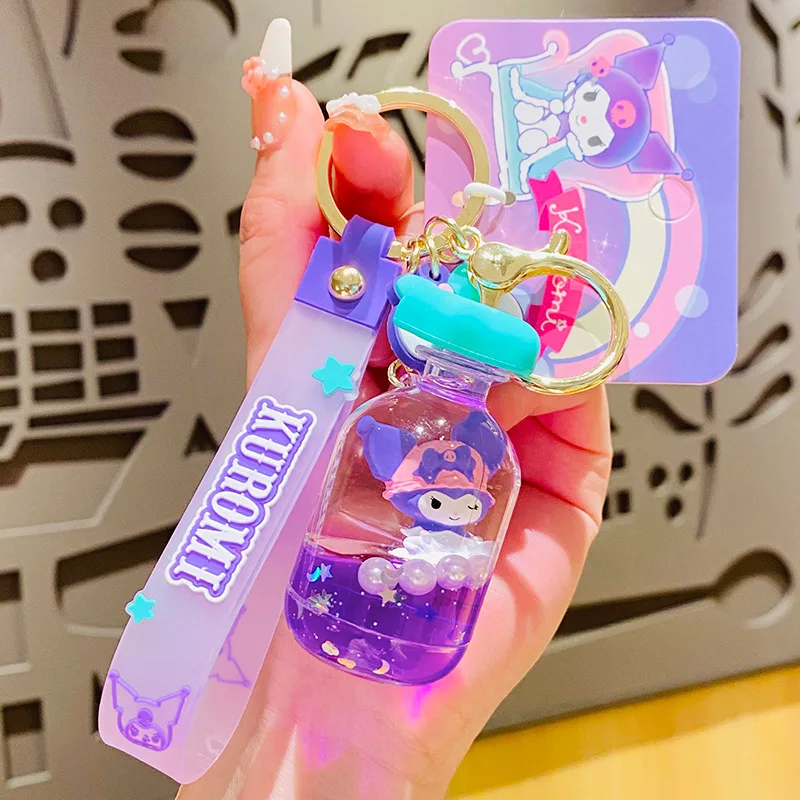 

Аниме My Melody брелок Hello Kitty Kawaii Cinnamoroll Kuromi, плавающий бутылка, брелок мультфильм pompurin, милый кулон, игрушка в подарок