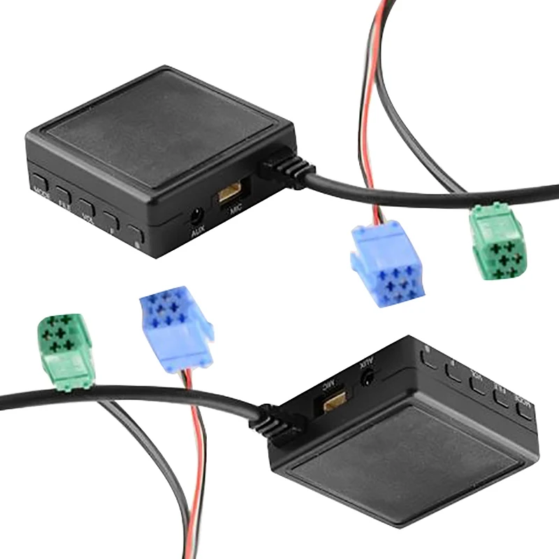 

2 шт., автомобильный Bluetooth-модуль, 6 контактов, AUX, TF, USB-адаптер, беспроводной радиоплеер, стерео аудио модуль для Renault 2005-2011
