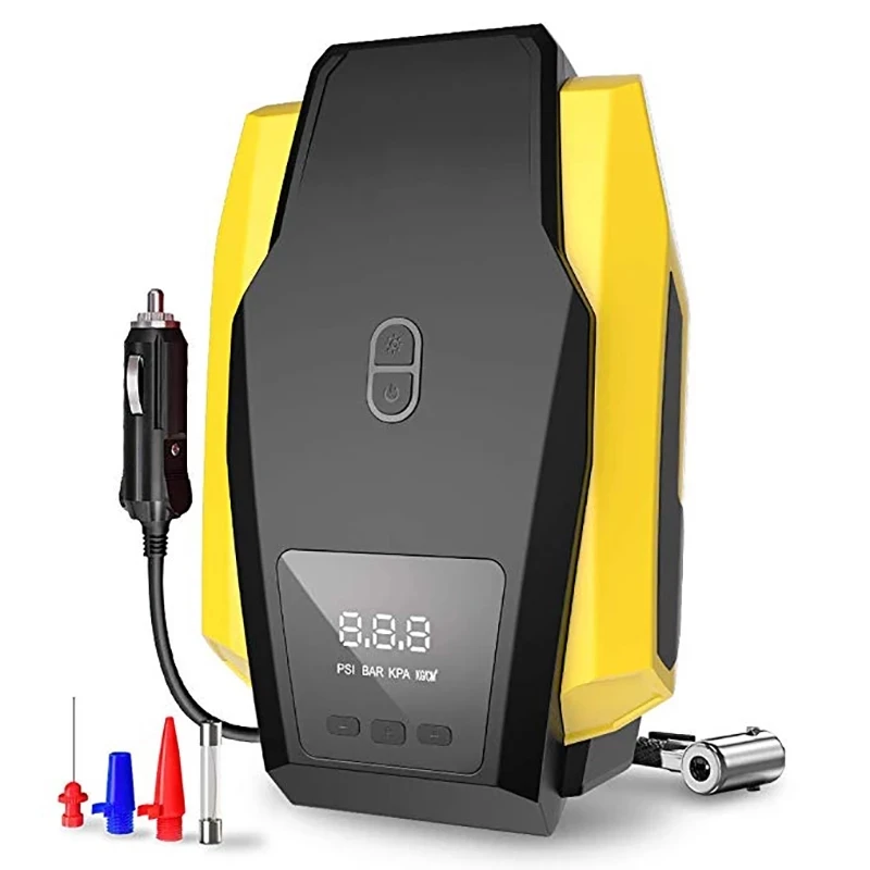 

Car LED Digital Display Air Compressor Portable Inflatable Pump 12V Automobile Tire Fast Inflator Mini Electric Auto Car Pump