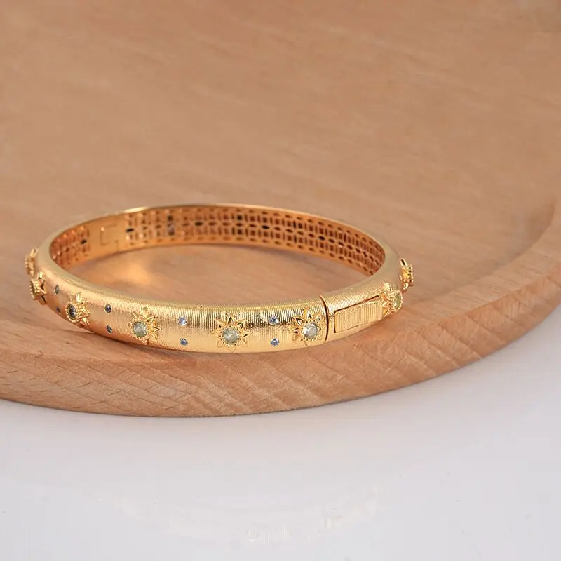 Дизайнерские знаменитые браслеты в стиле Bucce Золотое золото 14 карат женские