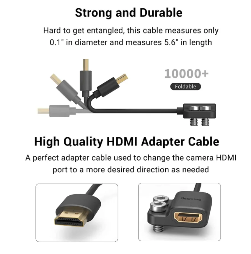 Ультратонкий переходник SmallRig с высокой скоростью 4k от A до A/C к /D для BMPCC 4K 6K Sony A7SIII