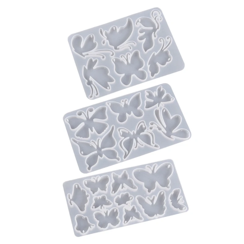 

Блестящие формы для брелоков из смолы, силиконовые формы в виде бабочки для самостоятельного изготовления подвесок для брелоков, декора ил...