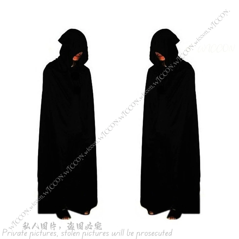 Искусственная черная накидка на Хэллоуин для детей и взрослых