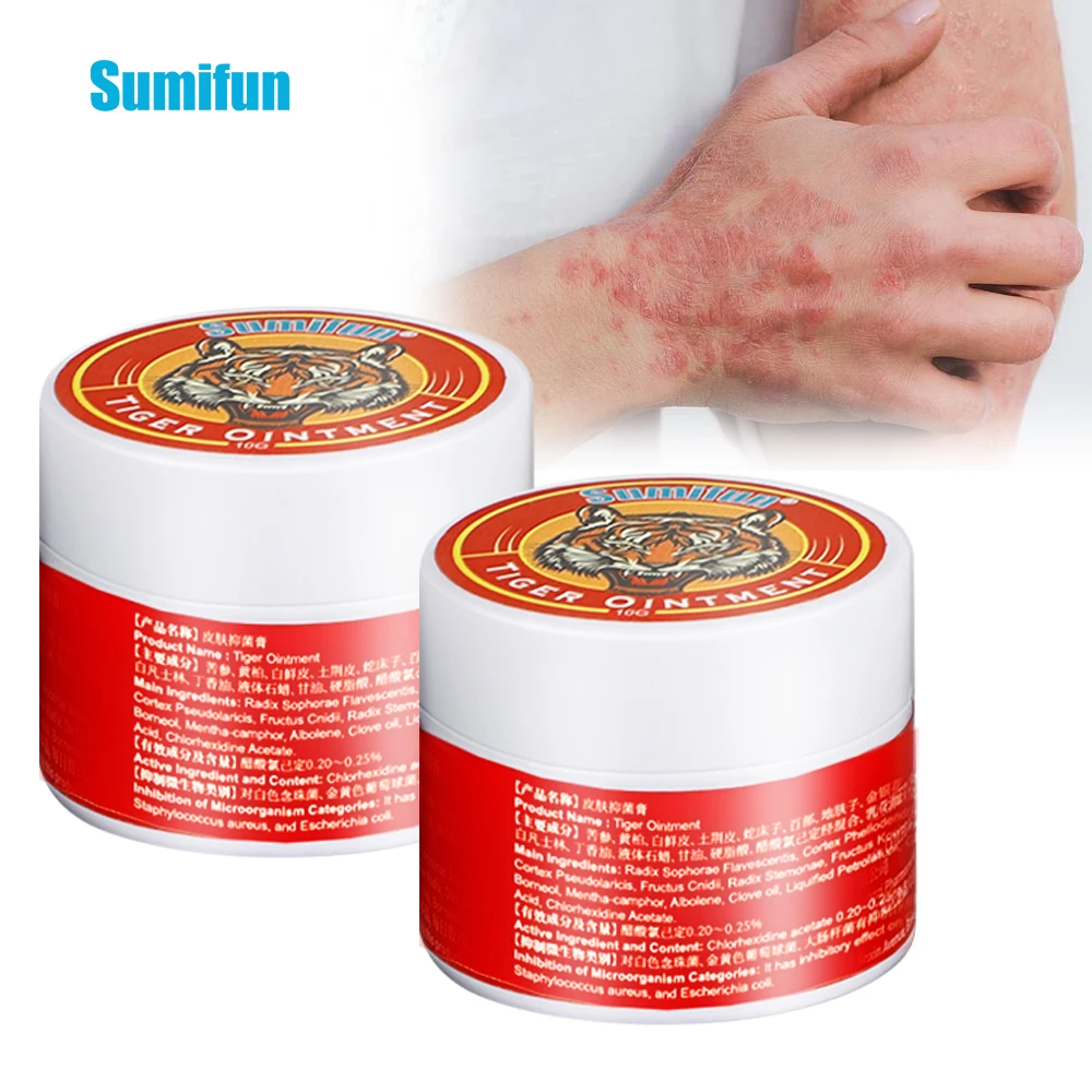 

Sumifun 10g Tiger Balm Refreshing Cream Mint Cooling Oil Cure Headache Dizziness Itching Mosquito Repellent Herbal Plaster