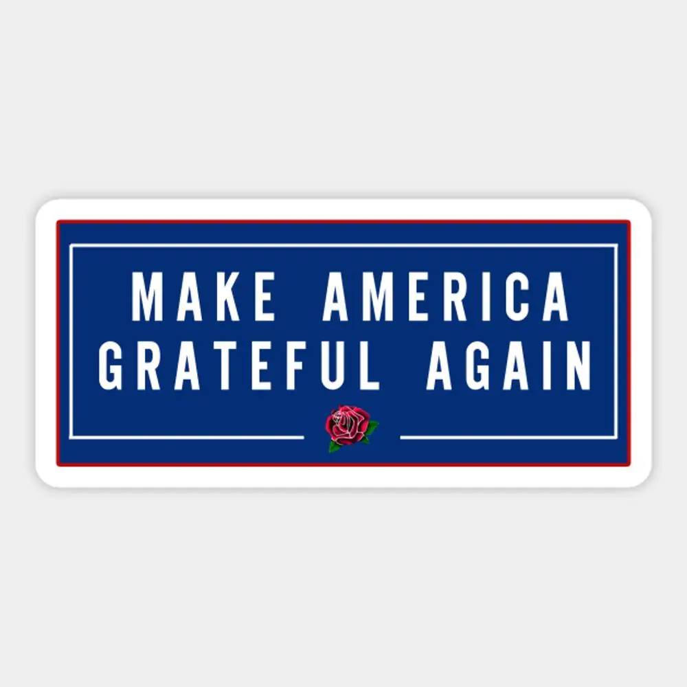

Make America Grateful Again Grateful Dead Sticker for Laptop Decor Bedroom Car Cute Cartoon Art Fashionable Public Suitcase