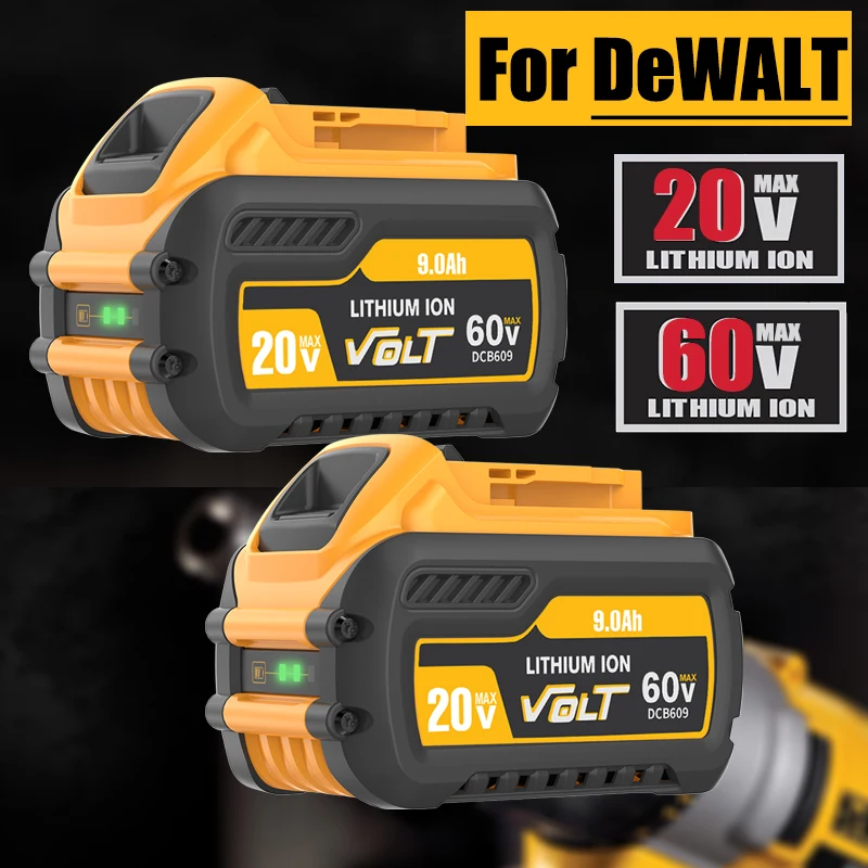 

Original For DEWALT 20V For Flexvolt 20V/60V MAX DCB609 DCB547-XJ DCB205 DCB200 DCB182 DCB609-2 For Dewalt Lithium Ion Battery
