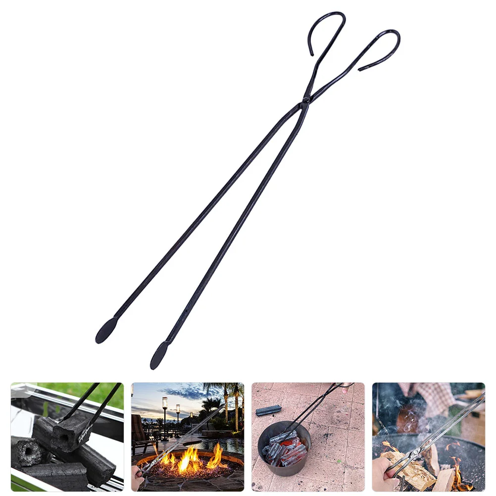 

Tongs Charcoal Clip Bbq Fireplace Grabber Outdoor Firewood Tong Barbecue Crab Log Scissors Grillclamp Camping Picker Kitchen