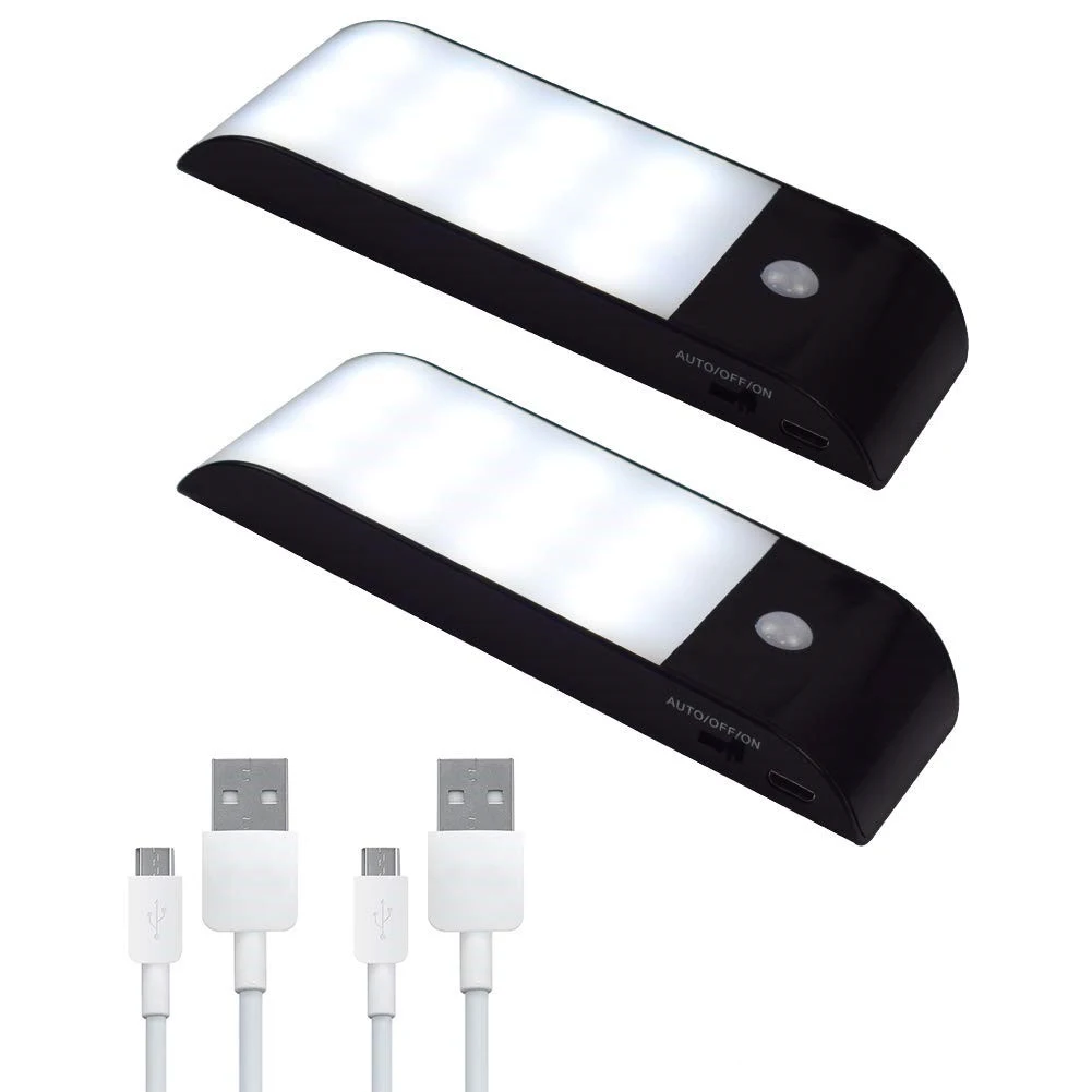 

For Lighting Wardrobe Motion Leds Sensor Kitchen Wardrobe Hallway Light Stairs Light Lamp Closet 12 Cupboard Led Night 2pack