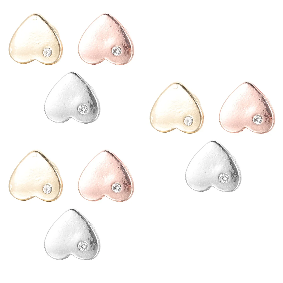 

pcs Stainless Steel Watch Band Heart Designed Nails Decorative Watch Strap Charms