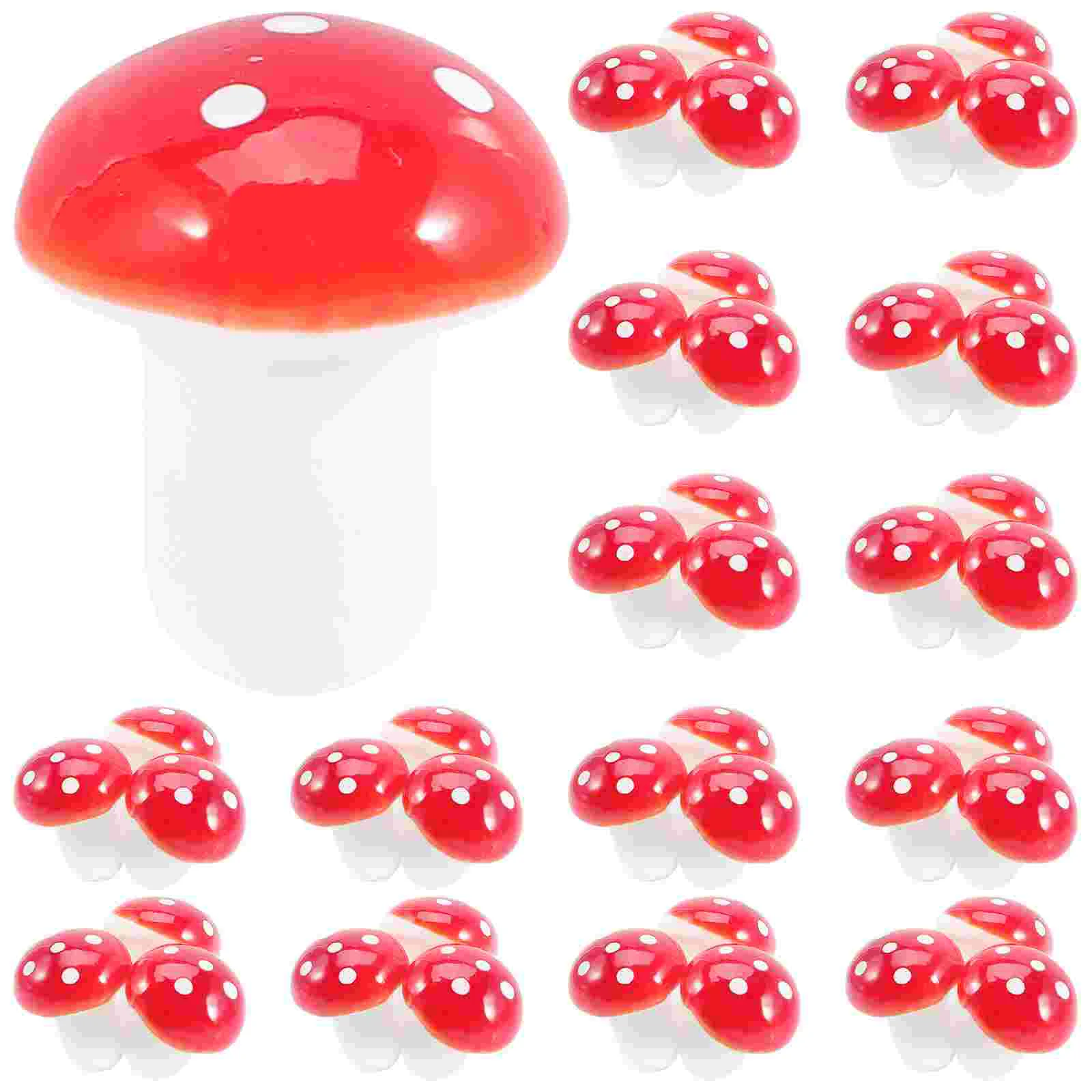 

100pcs Mini Fake Mushrooms Cake Decoration Moss Micro Landscape Ornament