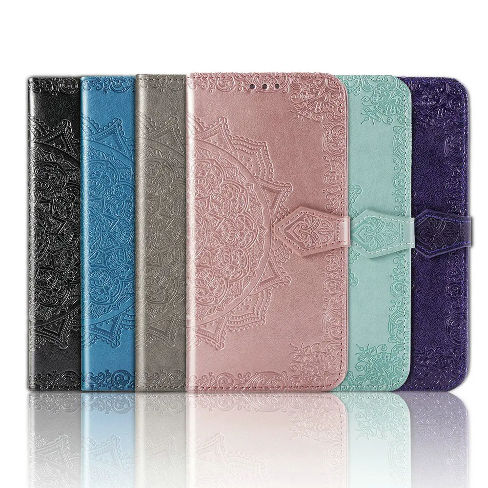 for infinix hot 10 play leather flip case mandala wallet book shell note 11 pro 10s nfc case hot10 lite 11s 10t 9 s phone cover free global shipping