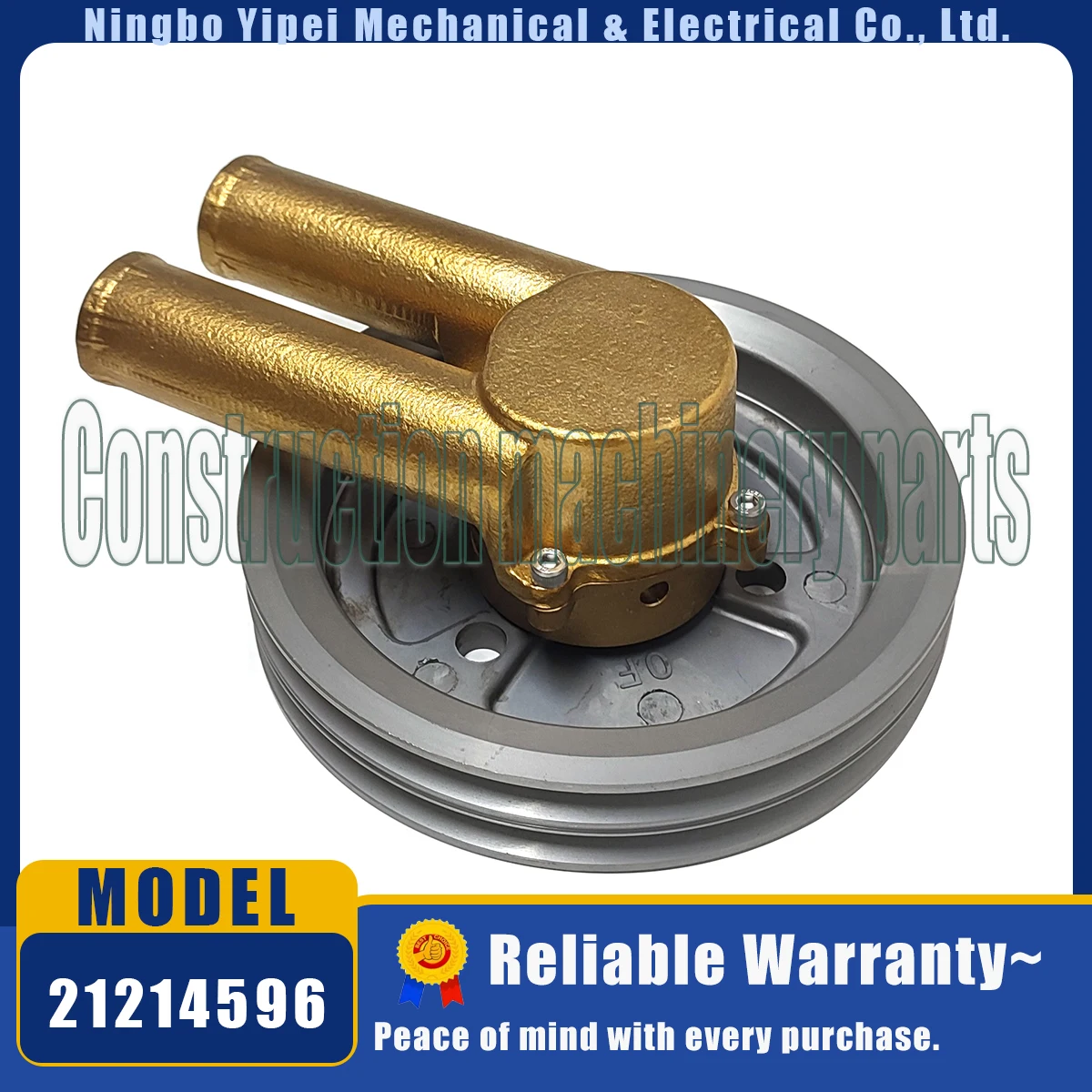 21214596 Ременный шкив водяного насоса с двойным V-образным вырезом для двигателей