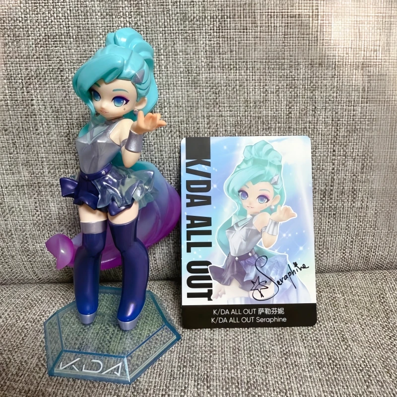Фото Оригинальные Новые Горячие Новинки в Наличии: Фигурки Popmart League of Legends K/DA All Out Co-Branded Series, Слепые Коробки, Украшения, Игрушки №5