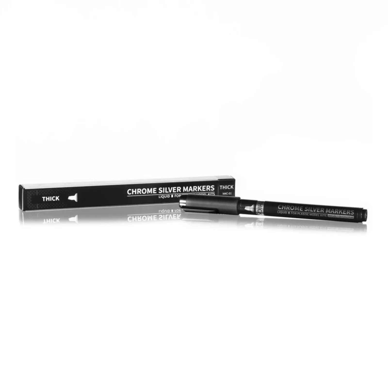 

DSPIAE MKC-1 MKC-2 MKC-3 Chrome Silver Markers Thick / Fine / SuperFine