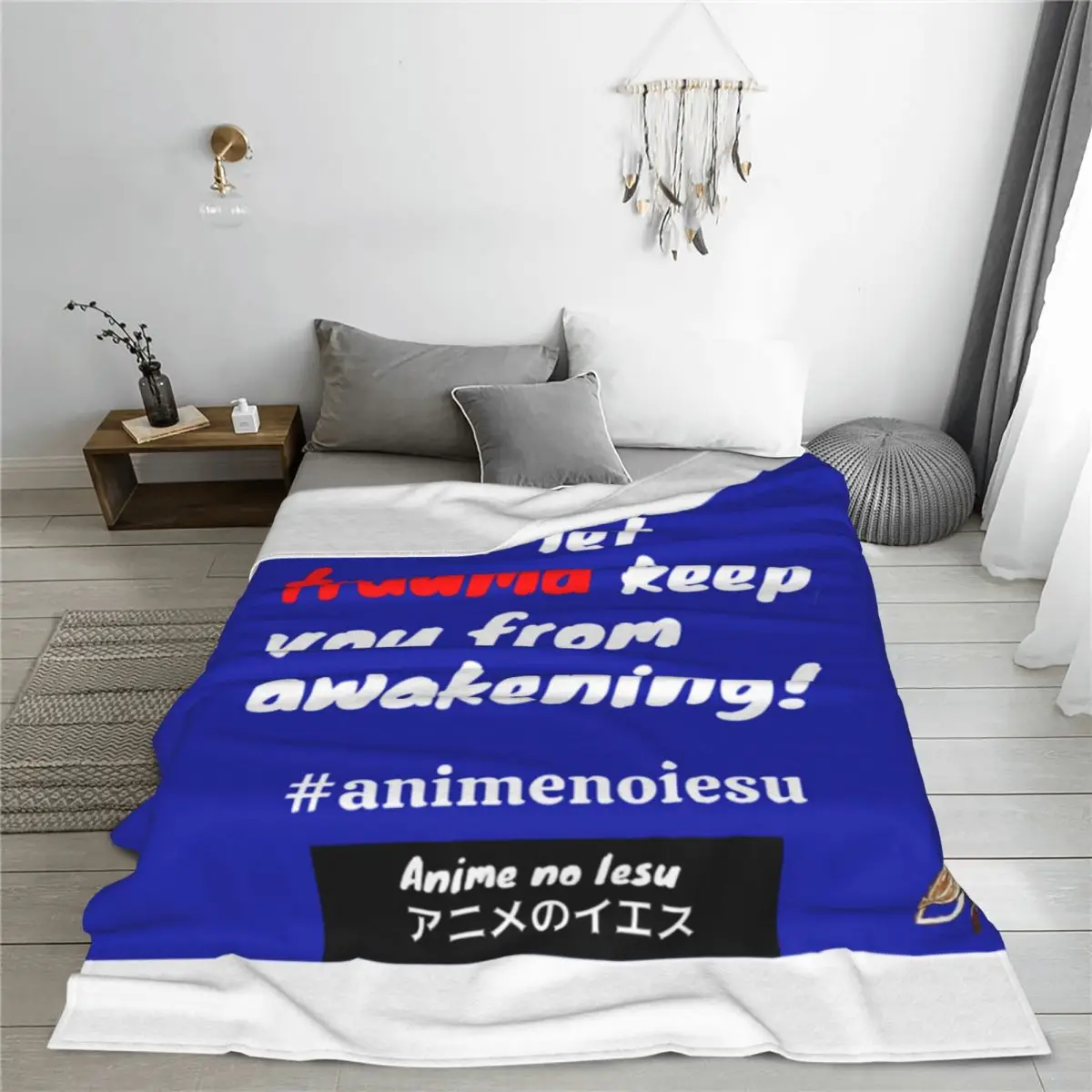 Травма и Пробуждение-аниме одеяло без Iesu покрывало на кровать для пикника