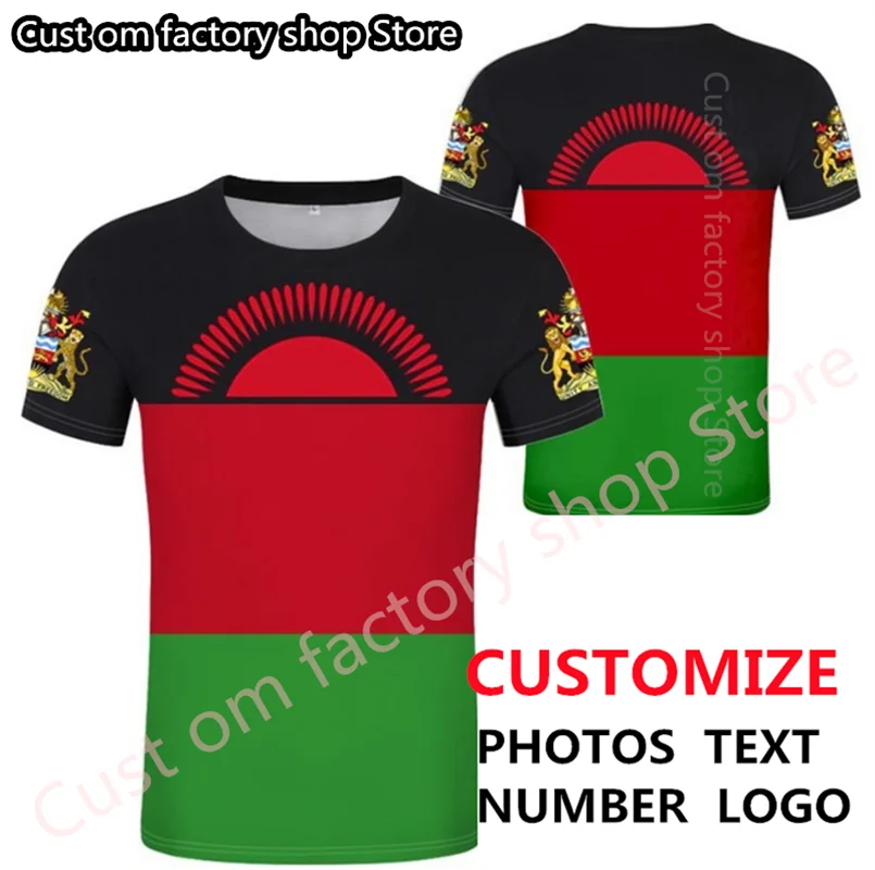 

MALAWI t shirt diy free custom flexible name number mwi t-shirt nation flag mw malawian country college print photo logo clothes