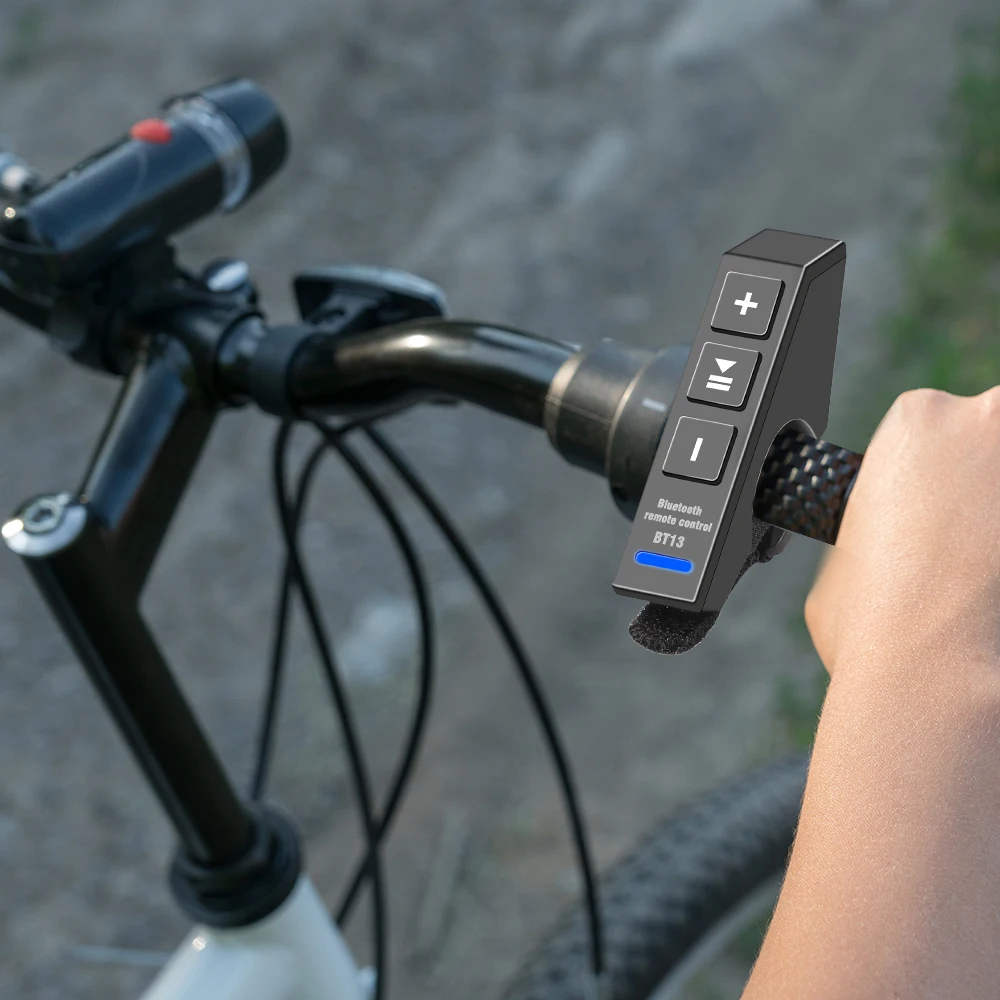 

Беспроводной пульт дистанционного управления с кнопкой Bluetooth-совместимый мини-контроллер на руль мотоцикла для телефона гарнитура для мотоциклетного шлема