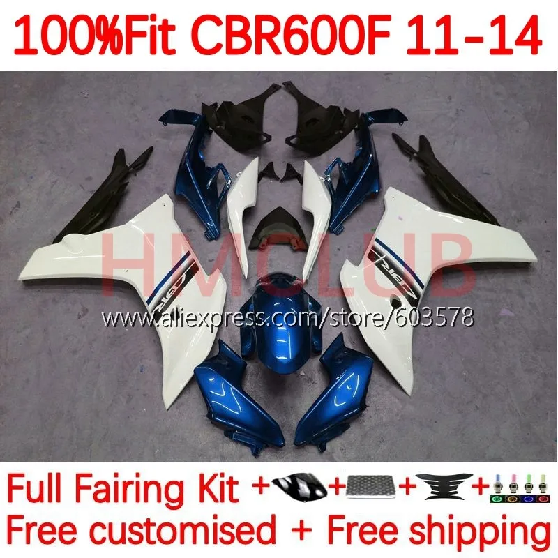 

Injection For HONDA CBR 600 F 600F CBR600 F F4i CBR600F 2011 2012 2013 2014 CBR600F4i 11 12 13 14 Fairing 139No.4 blue stock