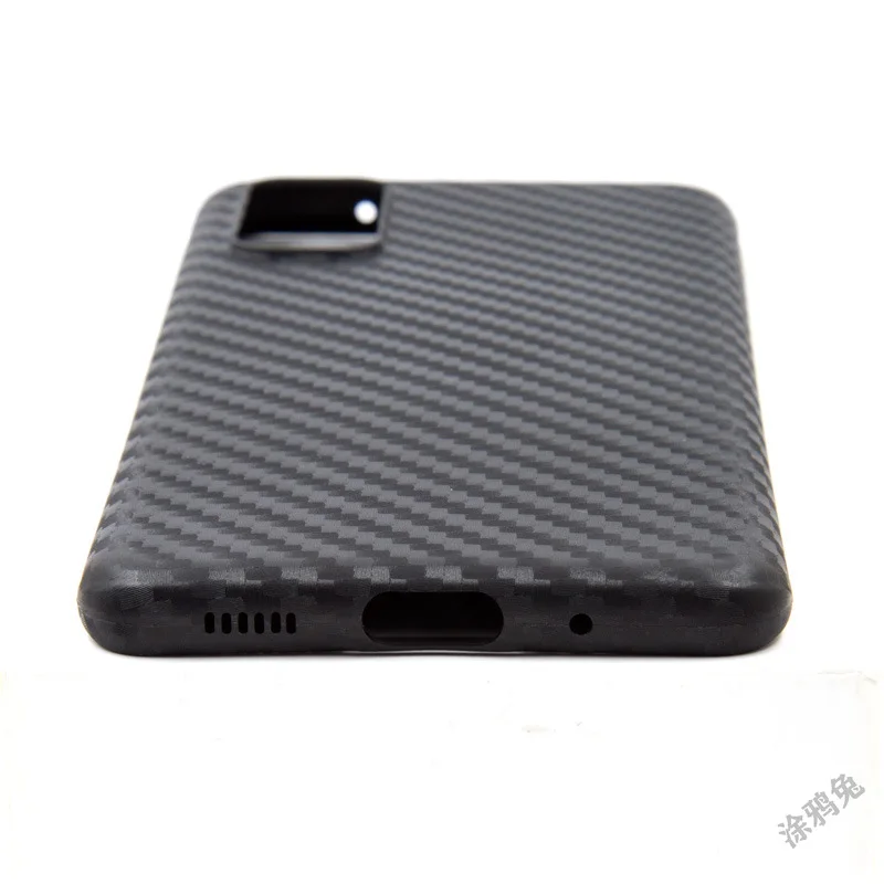 Роскошный Ультратонкий матовый полипропиленовый чехол из углеродного волокна