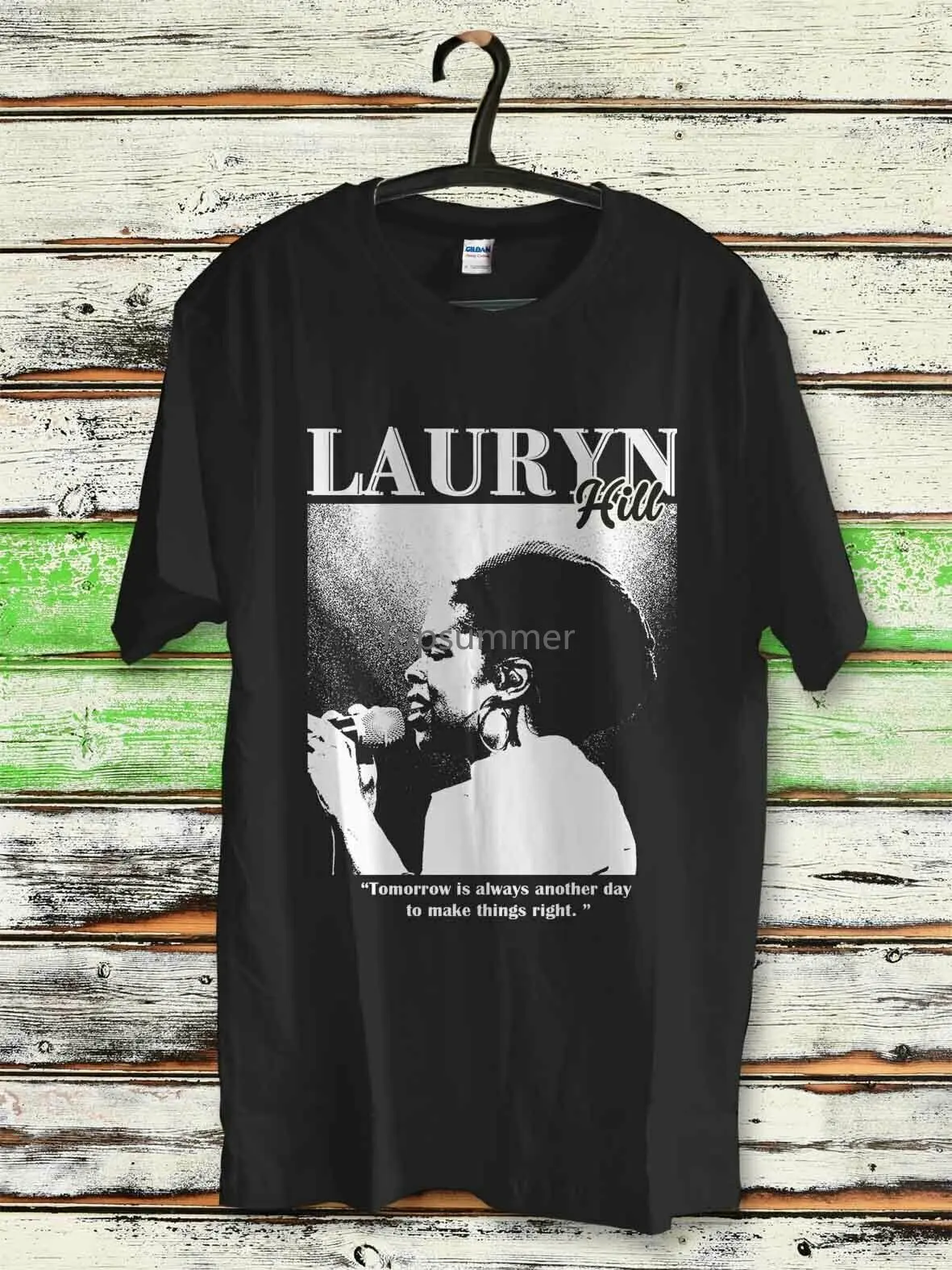 

Футболка с надписью «The Fugees Lauryn Hill Wyclef», винтажная, в стиле хип-хоп, рэп, унисекс, Черная