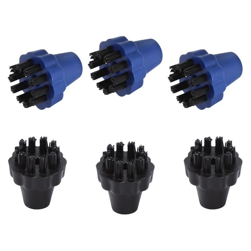 

6Pcs Round Cleaning Brushes For Karcher SV7 SV1802 SV1902 2.860-231.0 Steam Cleaner Accessories Brush Spare Parts Kits