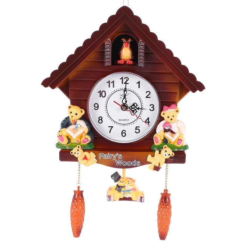 Handcraft Carving Living Room Wall Clock Swing Timer Alarm Clocks Interiors Decoration Tools