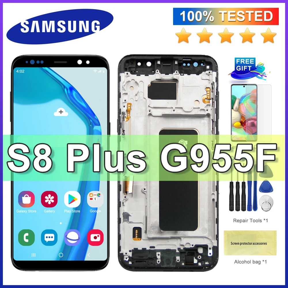 Высококачественный TFT-дисплей для Samsung Galaxy S8 Plus G955 G955F ЖК-дисплей сенсорный экран с
