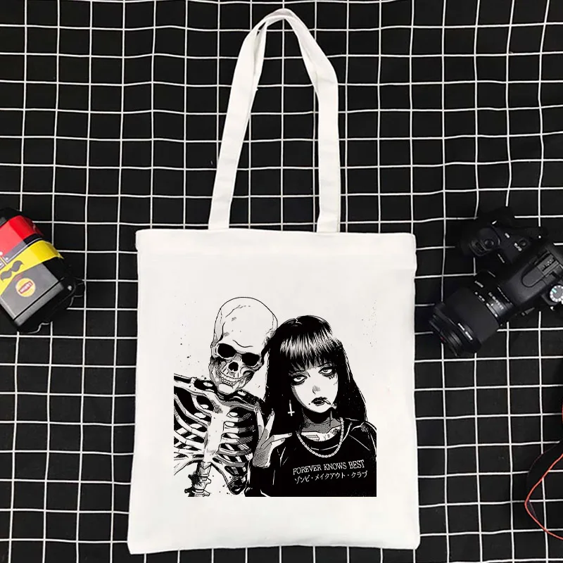 

Сумка-тоут женская холщовая, вместительный саквояж-мессенджер, Милый Забавный саквояж на плечо, мешок для покупок, лето