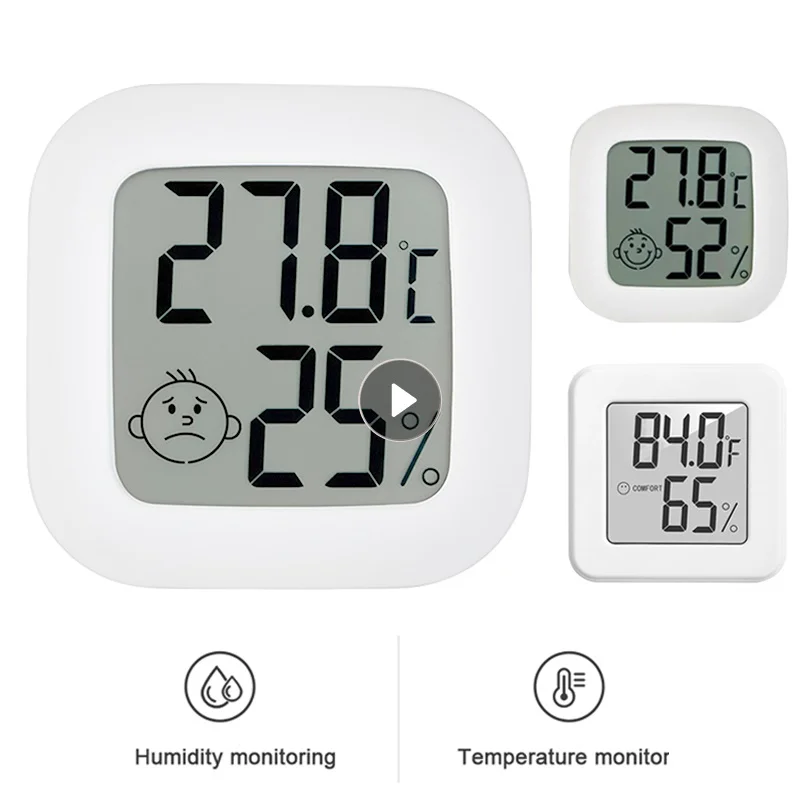 

2 In1 Mini Digital Thermometer Hygrometer LCD Indoor Electronic Humidity Meter Temperature Sensor Gauge Home Weather Station