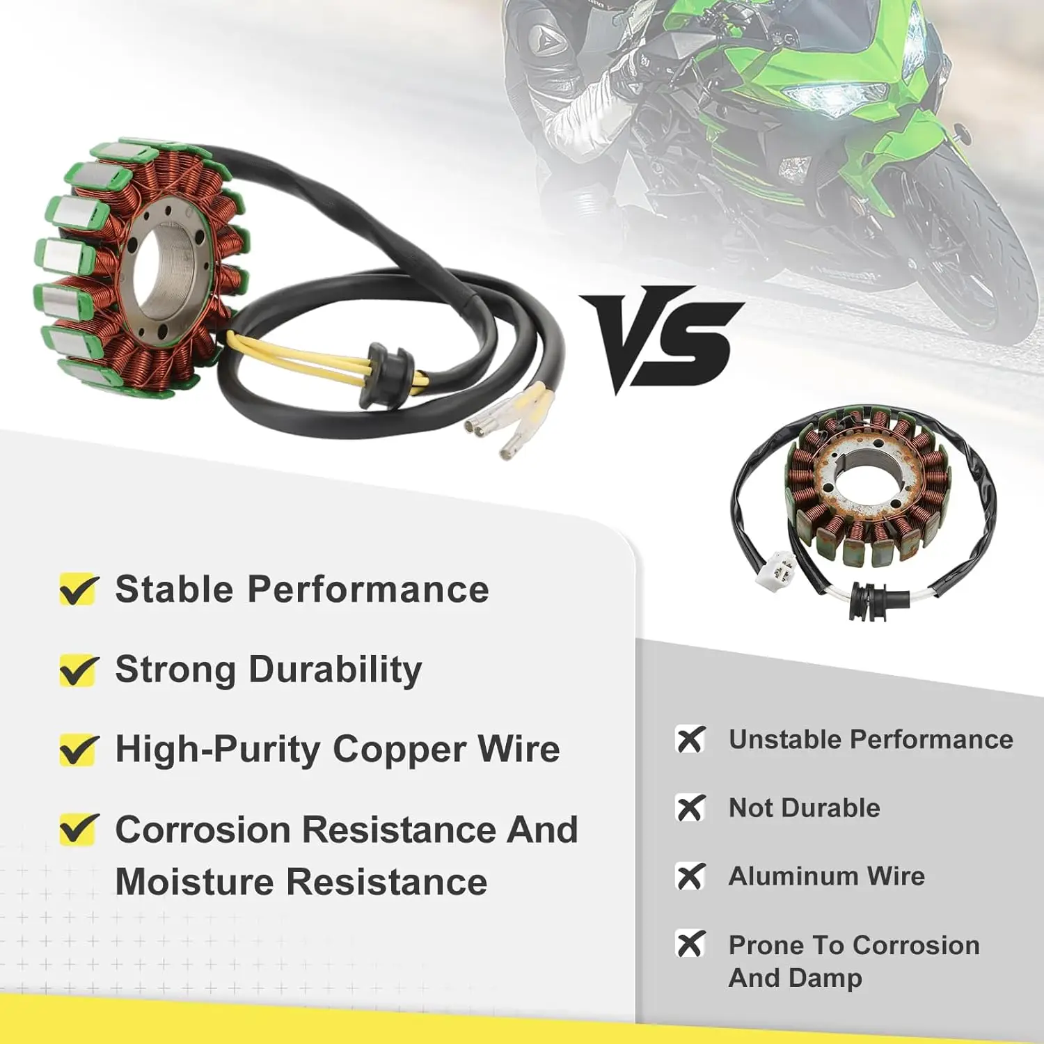 18-катушечный статор магнето для мотоциклов Suzuki GS450T, GS450S, GS450L, GS450G, GS450E, GS425, GS400X, GS300L (art.: 3920daedf5df1) - 3920daedf5df1