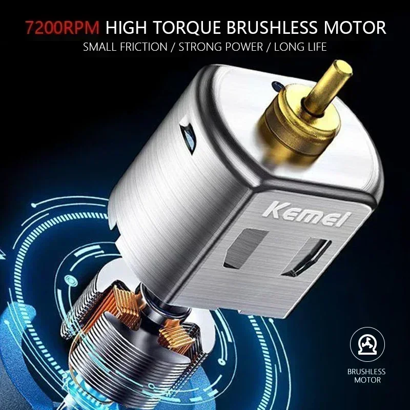 Kemei KM-2299 триммер для волос мужская машинка стрижки профессиональная