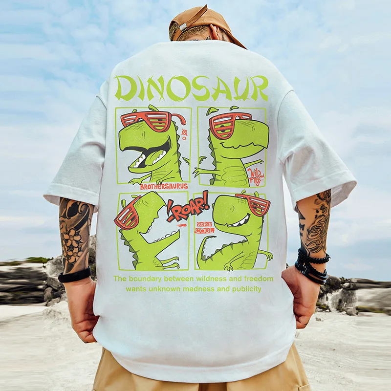 

T-Shirt Men Streetwear Harajuku Pure Cotton Loose Half Sleeve Hip Hop Summer Classic Top Healthy Breathable Luxury T Shirts