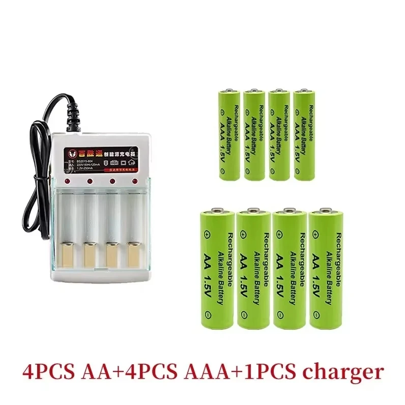Аккумуляторная батарея 1 5 В AA3800 + AA 3000 мАч зарядное устройство