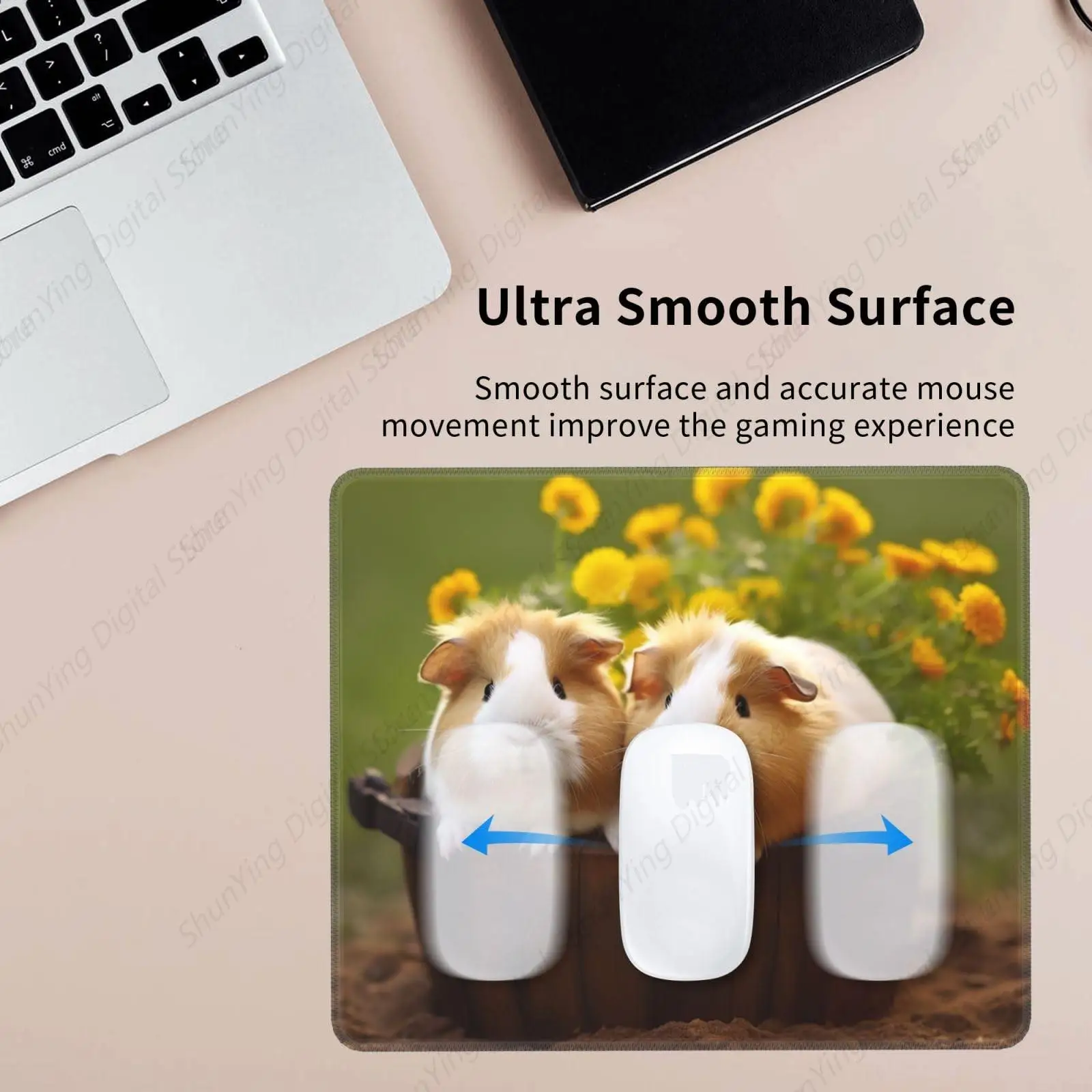 Коврик для мыши любителей морской свинки моющийся противоскользящий коврик