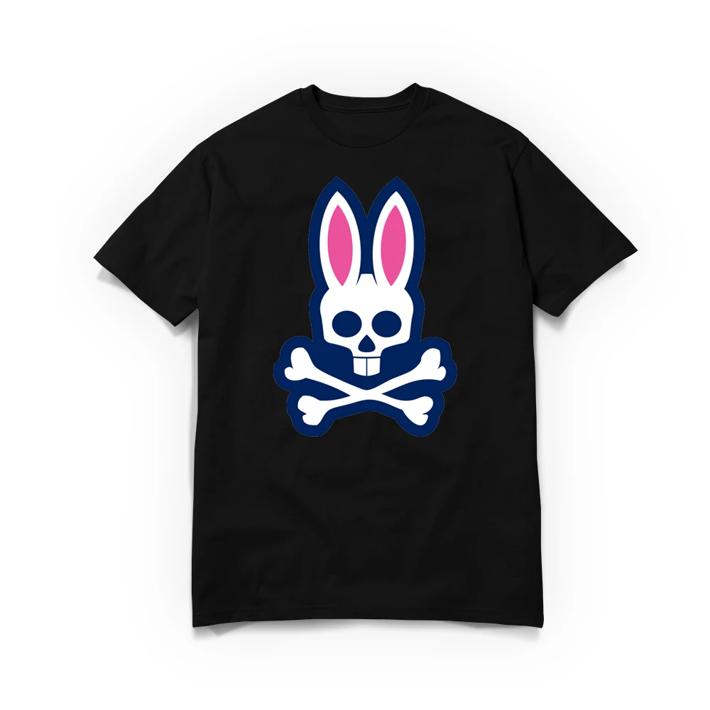 

Summer Men's T-shirt Cotton Short-sleeved Ghost Rabbit Print T-shirt Women's T-shirt Fashion Sports Shirt Casual Jogging Top