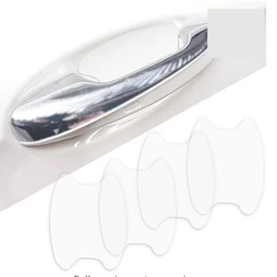 

4 шт. защитной пленки для дверных ручек автомобиля, наклейки из углеродного волокна, устойчивые к царапинам чехлы, внешние аксессуары, автомобильная пленка