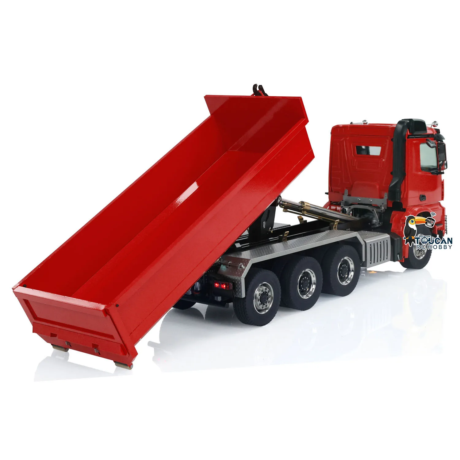 Игрушка 1/14 Металлический 8x8 RC Гидравлический самосвал с полным управляемый