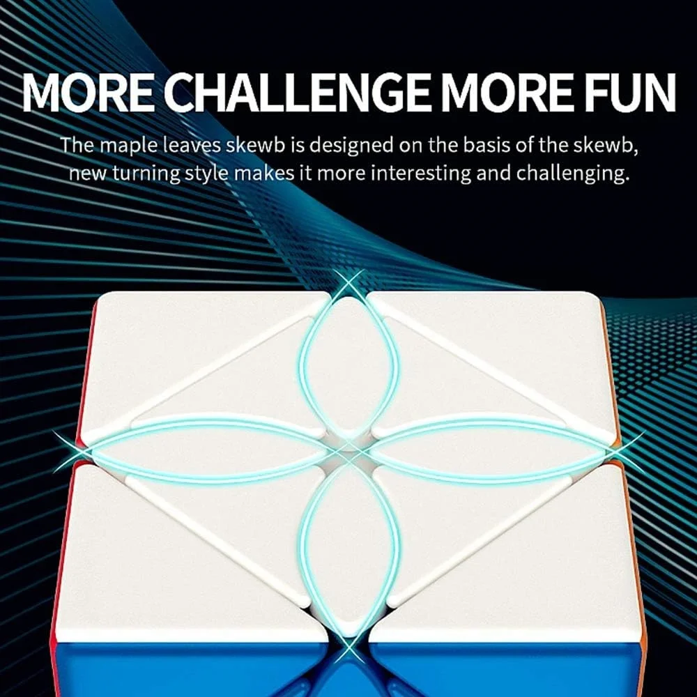 MoYu Meilong Быстроскоростной Куб С Дизайном Кленового Листа Несклеевой Волшебный