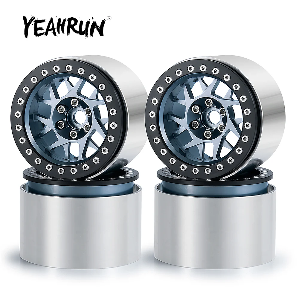 

YEAHRUN, 2,2 дюйма, 45 мм, расширенные металлические ступицы колесных ободов с ЧПУ для Axial RBX10 AXI03005 Wraith 1/10, детали для радиоуправляемого гусеничного...