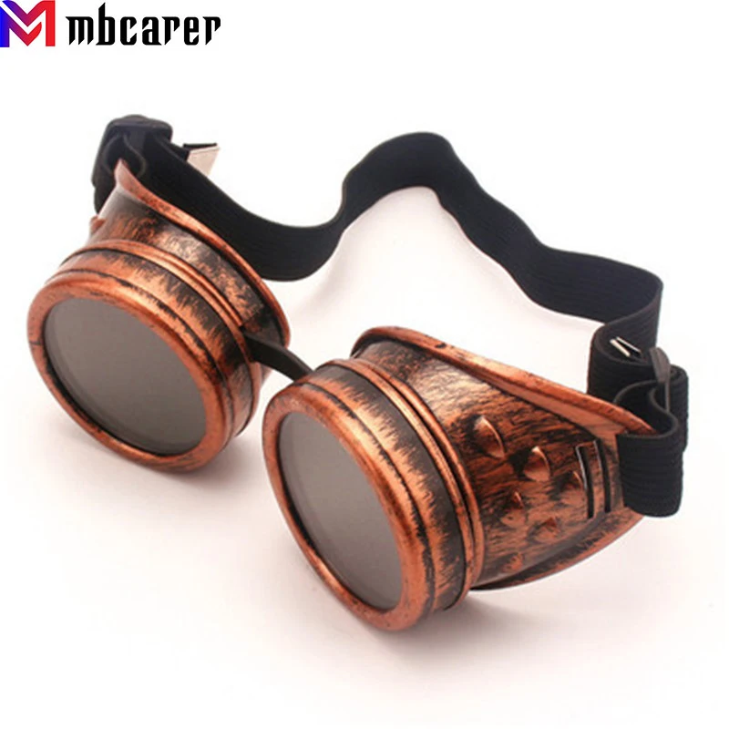 

Sunglasses Vintage Style Steampunk Goggles Welding Punk Glasses Cosplay Brand Designer Five Colors Lens Fashion Arrival