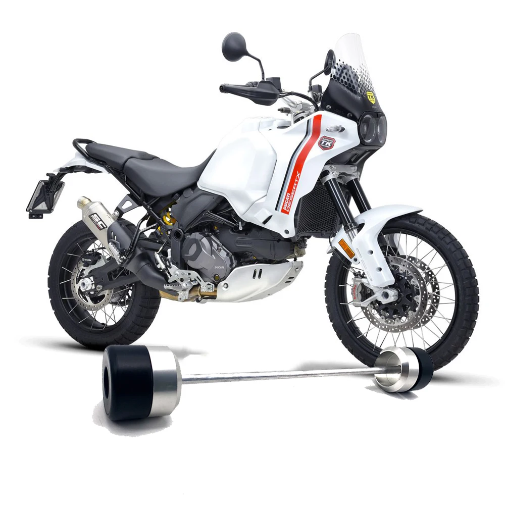 

For Ducati Desert X DesertX 2022 2023 - Motorcycle Accessories Front Axle Fork Crash Slider