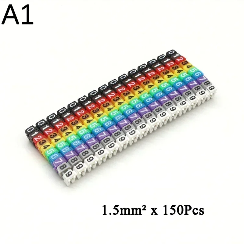 

Цифровые номерные бирки для проводов M, пластик, Sq1.5/2.5/4/6 мм, 0-9