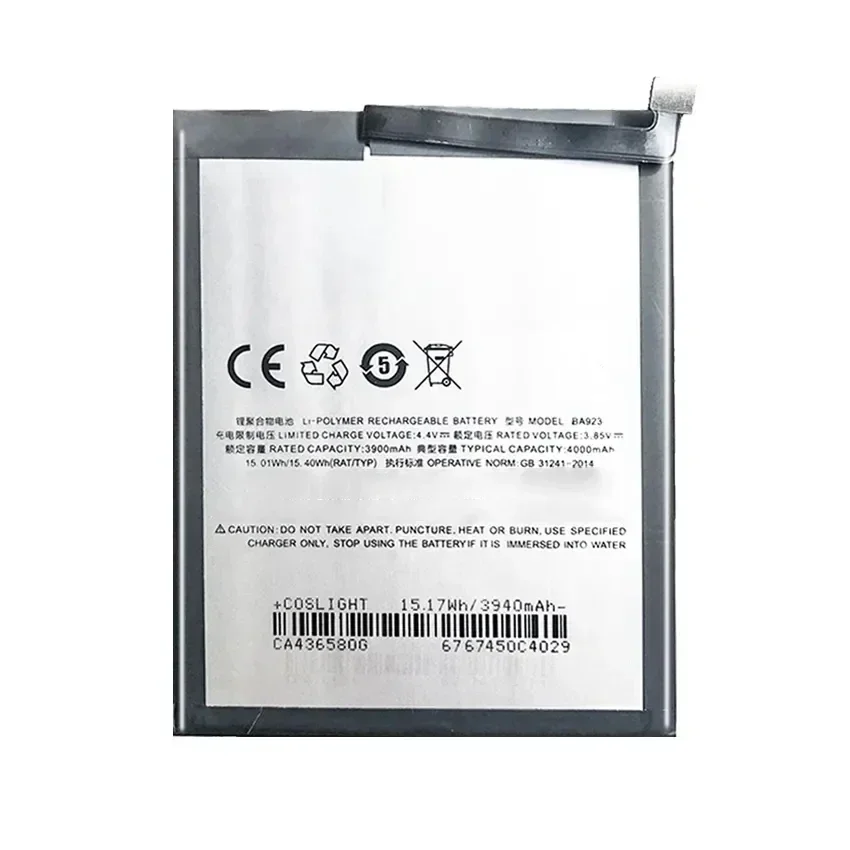 Аккумуляторы для мобильных телефонов BA923 4000 мАч смартфона Meizu Note 9 M9