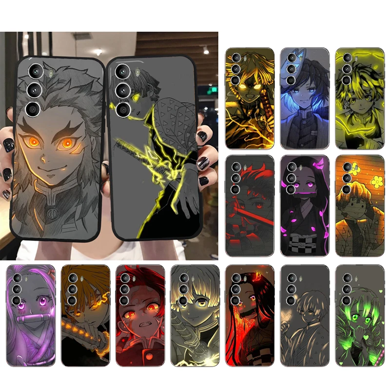 

Anime Demon Slayer Phone Case for Moto G72 G13 G32 G53 G41 G31 G23 G22 G60 G52 G100 G200 GStylus G30 G10 G20 G50 G Pure