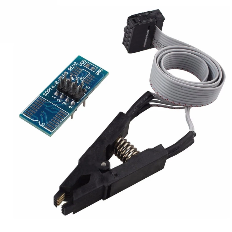 USB-программатор CH341A 24 25 серия EEPROM модуль программатора с флэш-BIOS + зажим SOIC8 SOP8 для