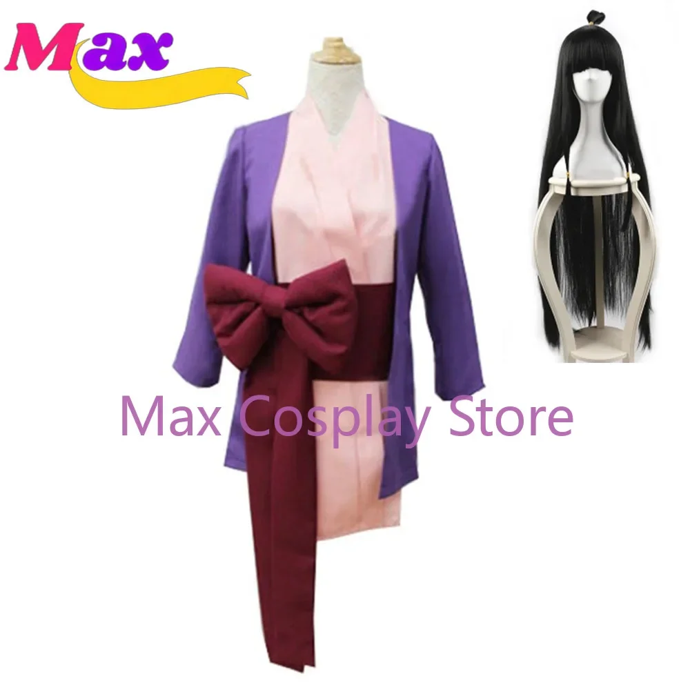 Фото Max Maya Fey Ayasato Mayoi платье Феникс Райт Gyakuten Saiban косплей костюм наряды Хэллоуин карнавал новая №1