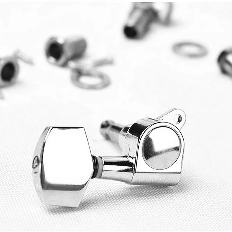 6 шт. колышки для настройки струн гитары хромированные тюнеры головки