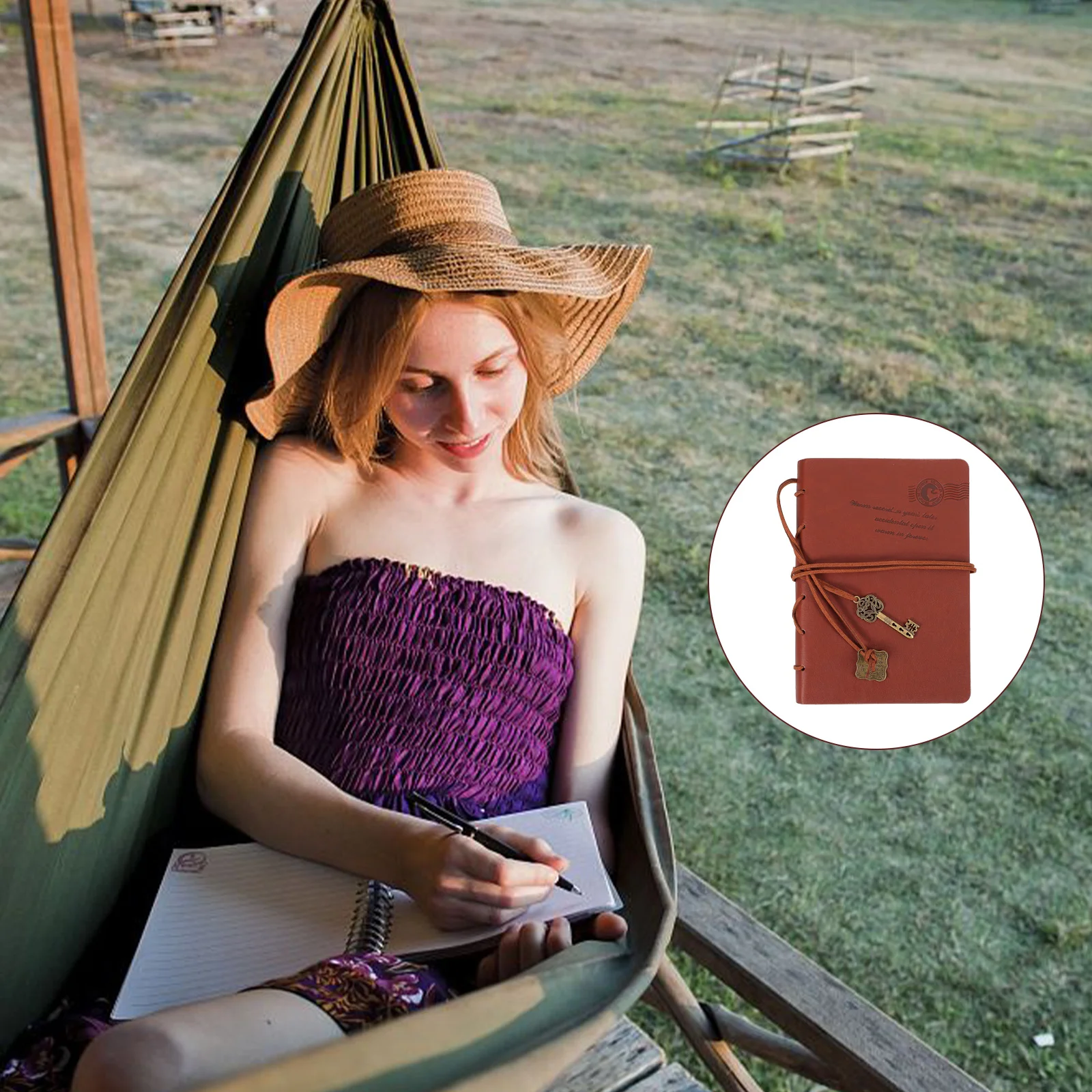 

1 шт., кожаный блокнот для записей